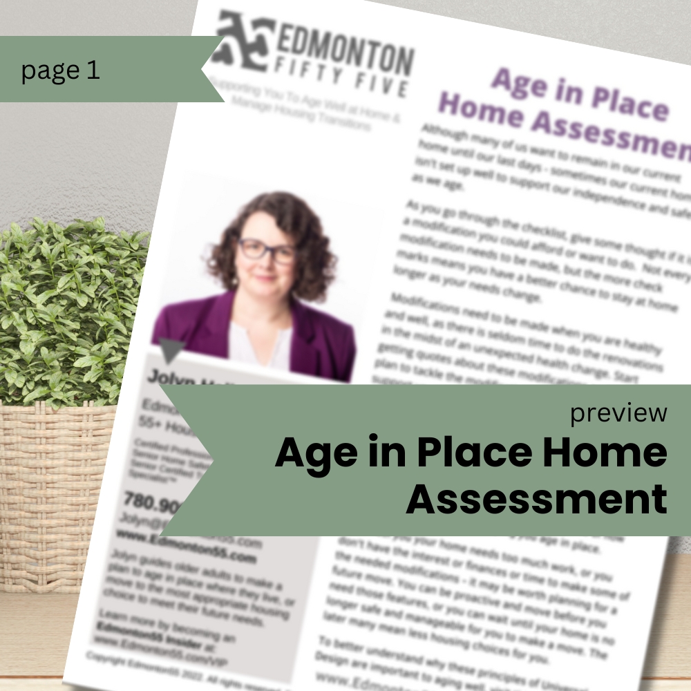 Age in Place Home Assessment Preview of page 1